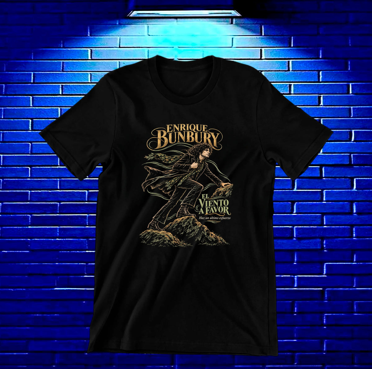 Camiseta Enrique Bunbury – CAMINE – Diseño NIVRA – Negro
