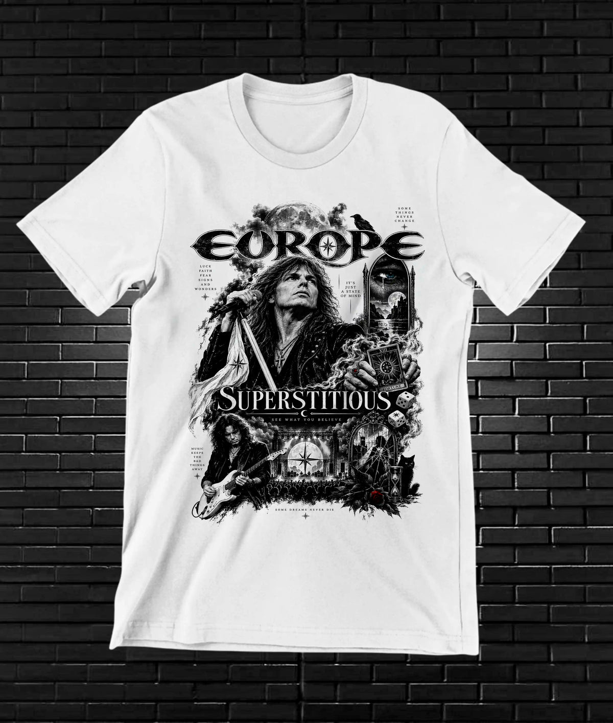 Camiseta Europe – BAMOR – Diseño BAREN – Blanco