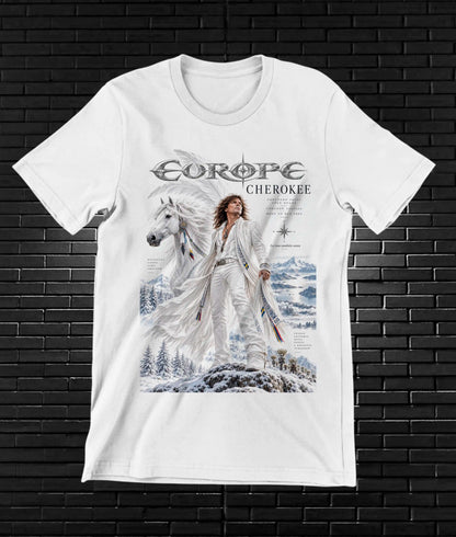 Camiseta Europe – CAMINE – Diseño CAVOX – Blanco