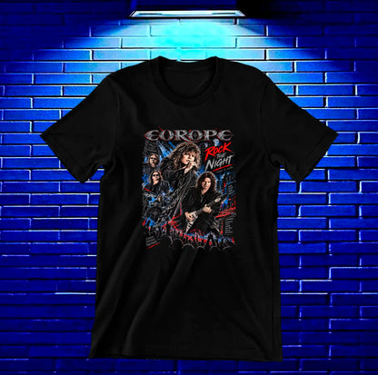 Camiseta Europe – CAMINE – Diseño MERON – Negro