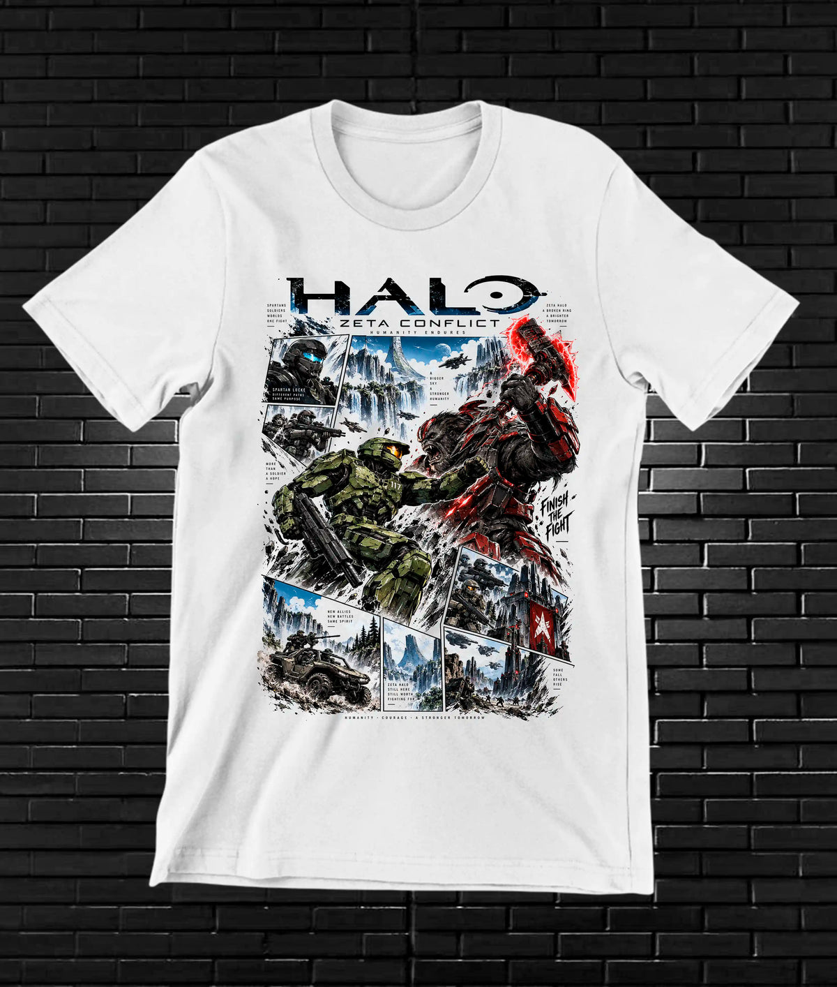 Camiseta Halo CAVEN - BAREN Blanco