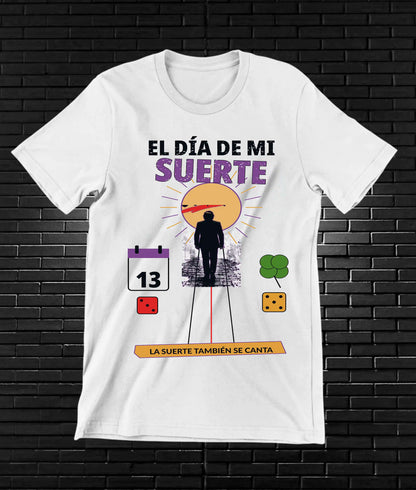 Camiseta Héctor Lavoe BAMOR diseño BAREN color Blanco