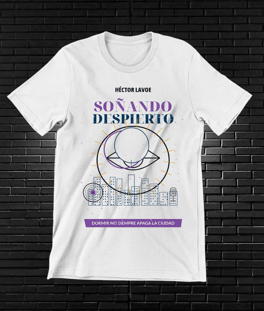 Camiseta Héctor Lavoe BAMOR diseño NIVRA color Blanco