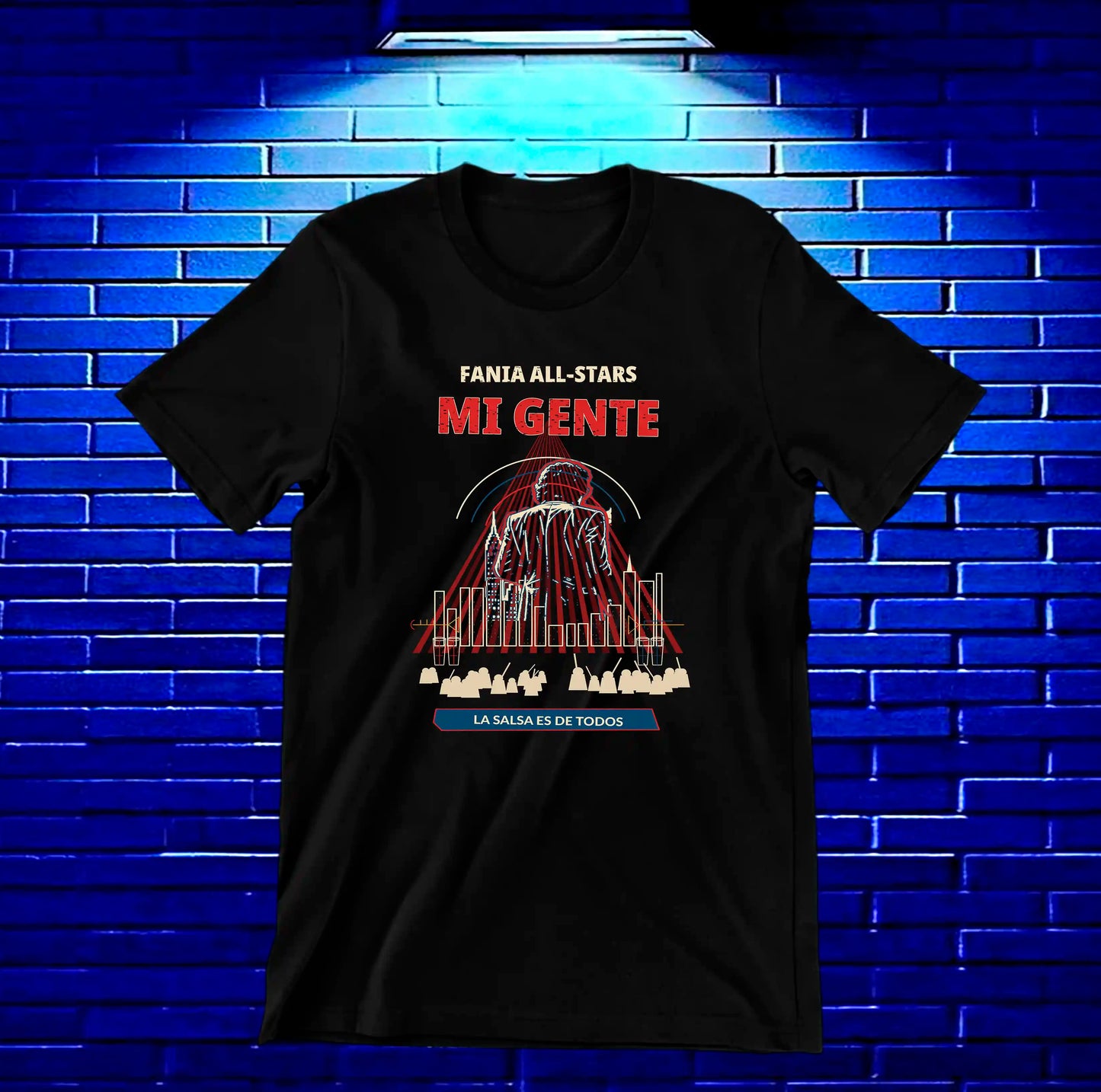 Camiseta Héctor Lavoe CAMINE diseño BANIX color Negro