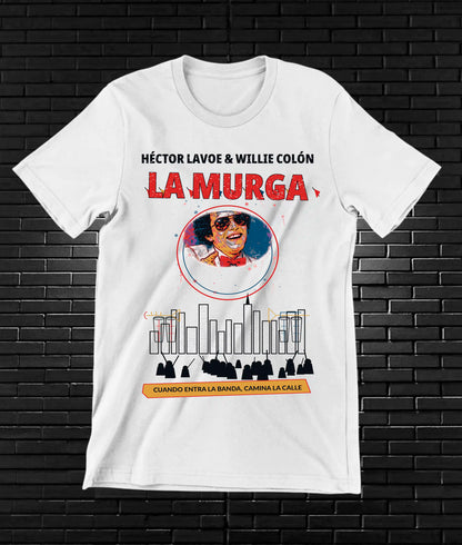Camiseta Héctor Lavoe CAMINE diseño BAREN color Blanco