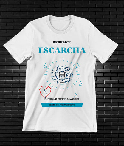 Camiseta Héctor Lavoe CAMINE diseño MERON color Blanco