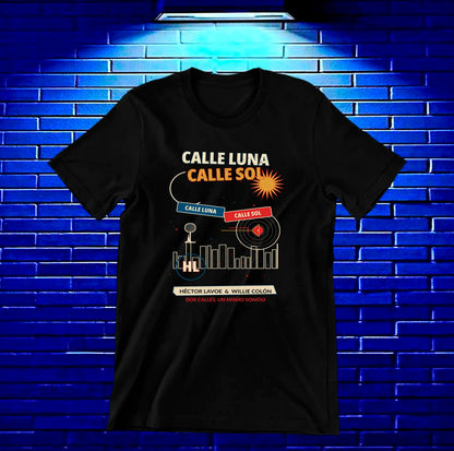 Camiseta Héctor Lavoe CAMINE diseño MERON color Negro