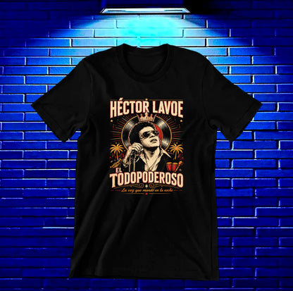 Camiseta Héctor Lavoe NIMOR diseño BANIX color Negro