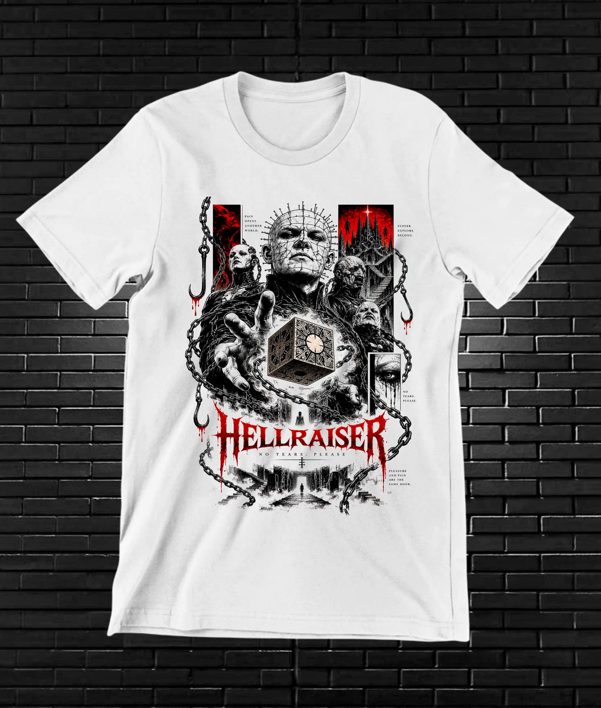 Camiseta Hellraiser BAMOR - BAREN Blanco