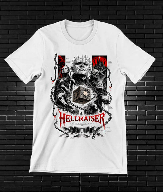 Camiseta Hellraiser BAMOR - BAREN Blanco