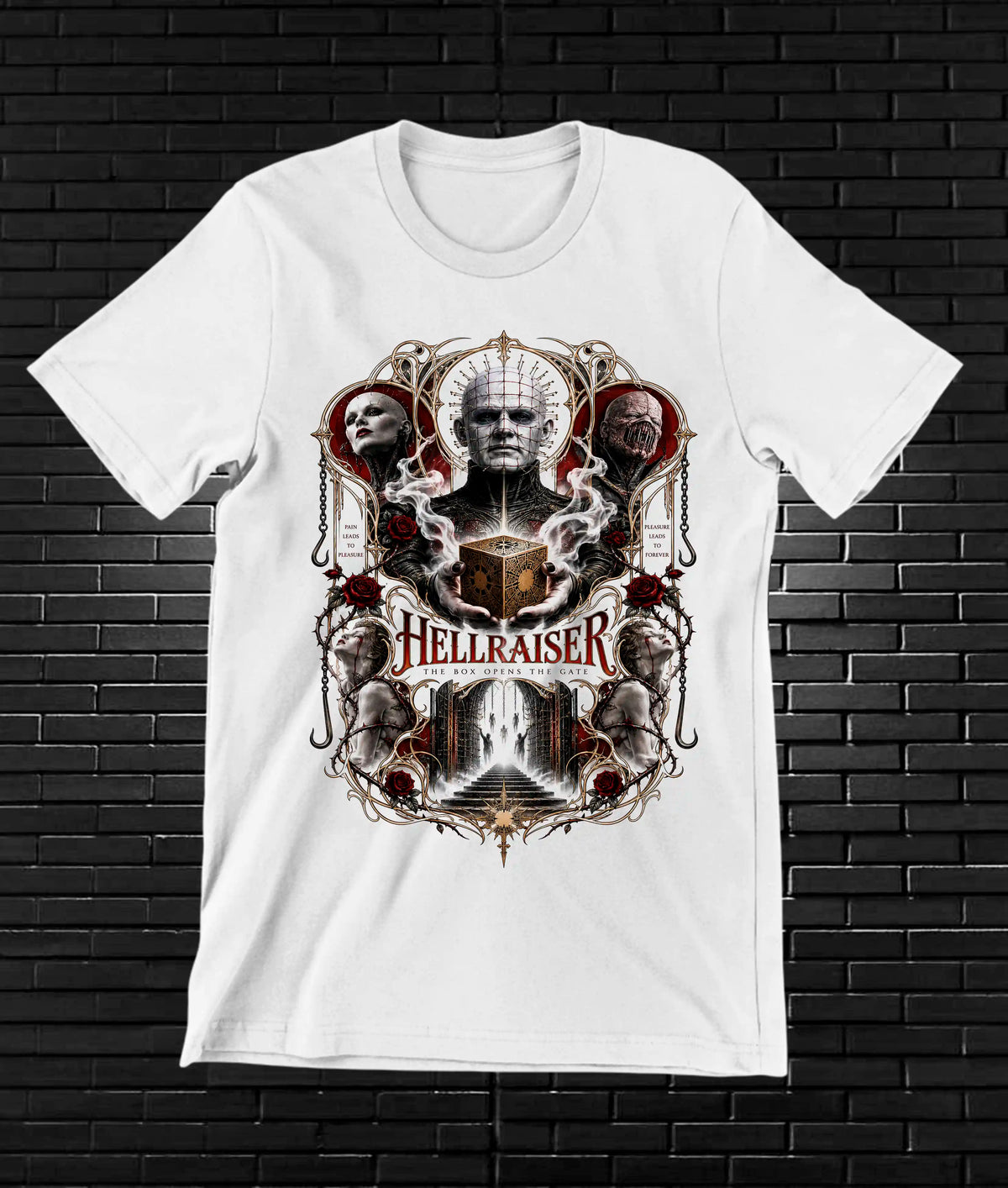 Camiseta Hellraiser BAMOR - CAVOX Blanco