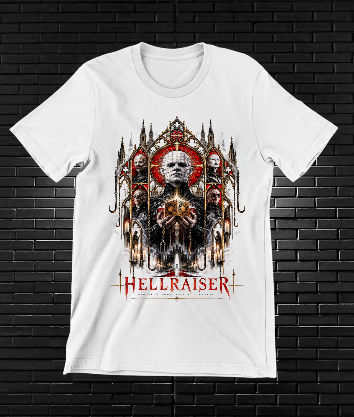 Camiseta Hellraiser BAMOR - NIVRA Blanco
