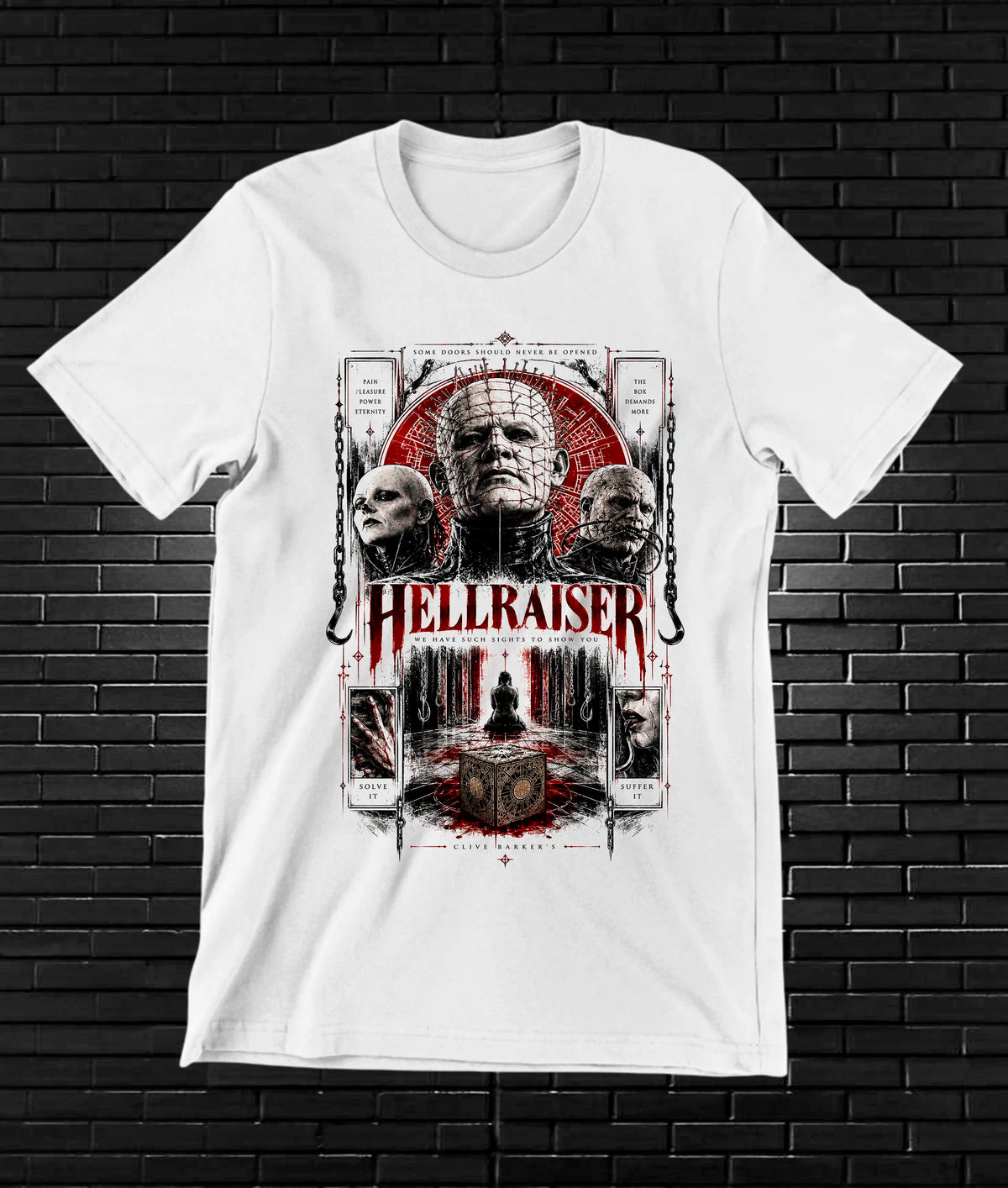 Camiseta Hellraiser CAMINE - BAREN Blanco