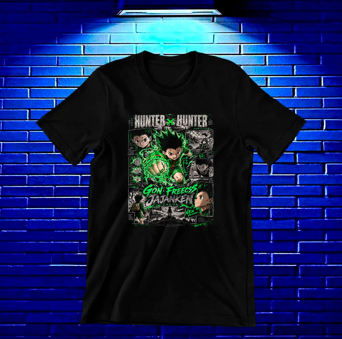 Camiseta Hunter x Hunter Gon CAMINE - BANIX Negro