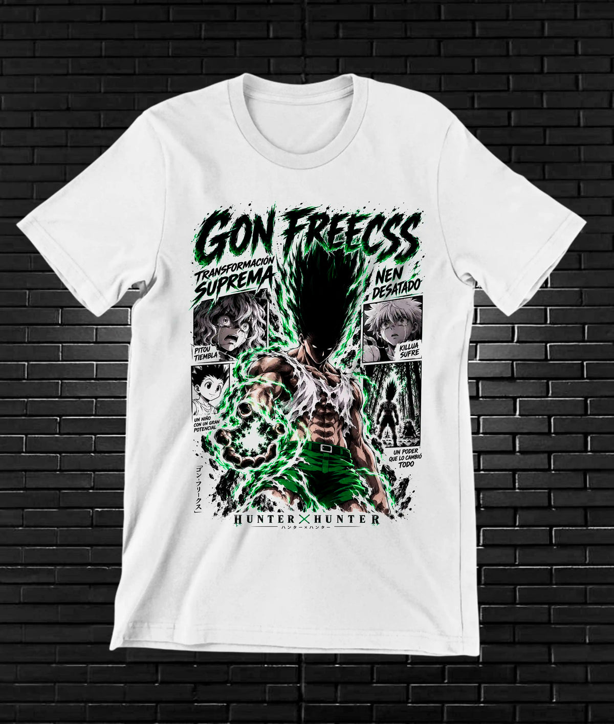 Camiseta Hunter x Hunter Gon CAMINE - BAREN Blanco