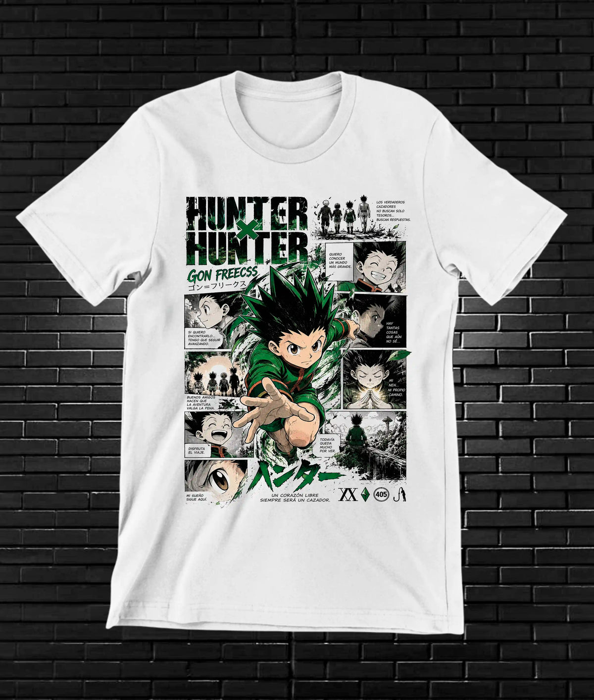 Camiseta Hunter x Hunter Gon MELAR - BAREN Blanco