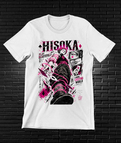 Camiseta Hunter x Hunter Hisoka BAMOR - BANIX Blanco