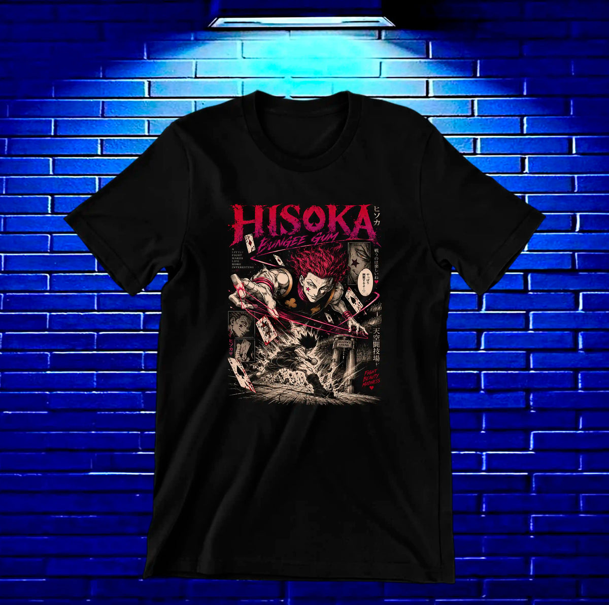Camiseta Hunter x Hunter Hisoka BAMOR - CAVOX Negro