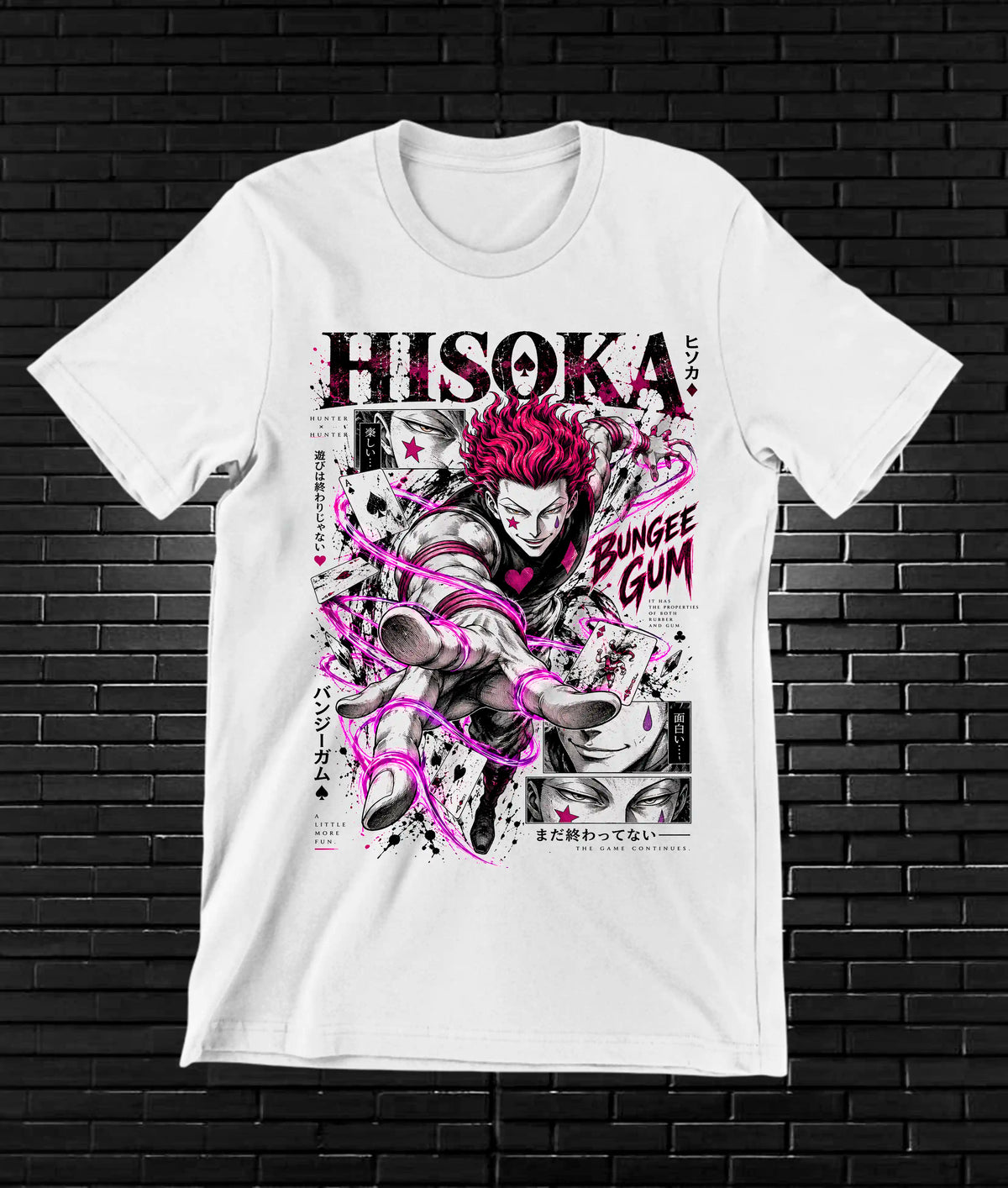 Camiseta Hunter x Hunter Hisoka CAMINE - BANIX Blanco