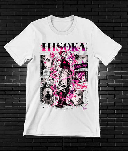 Camiseta Hunter x Hunter Hisoka CAMINE - BAREN Blanco