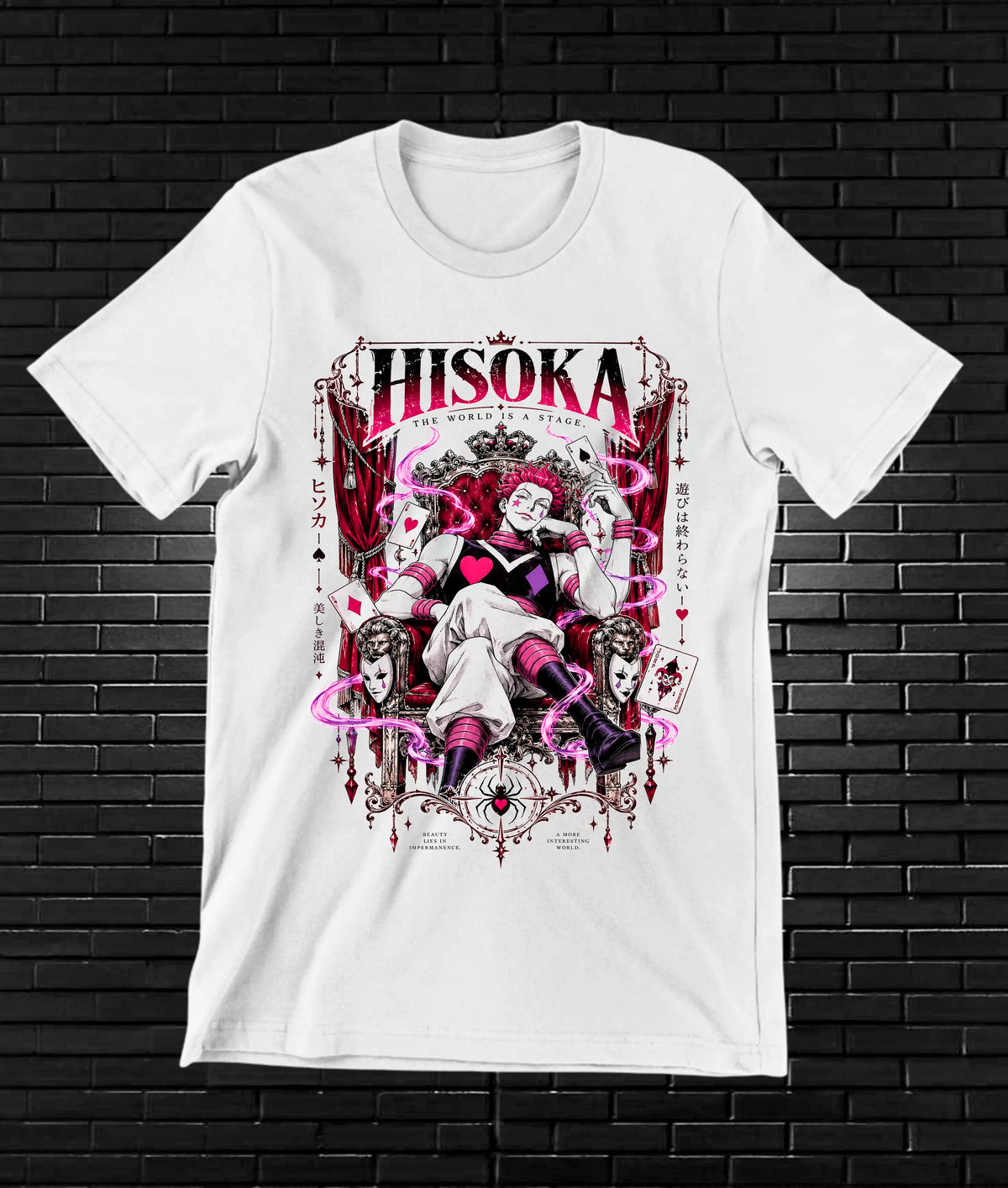 Camiseta Hunter x Hunter Hisoka CAMINE - CAVOX Blanco