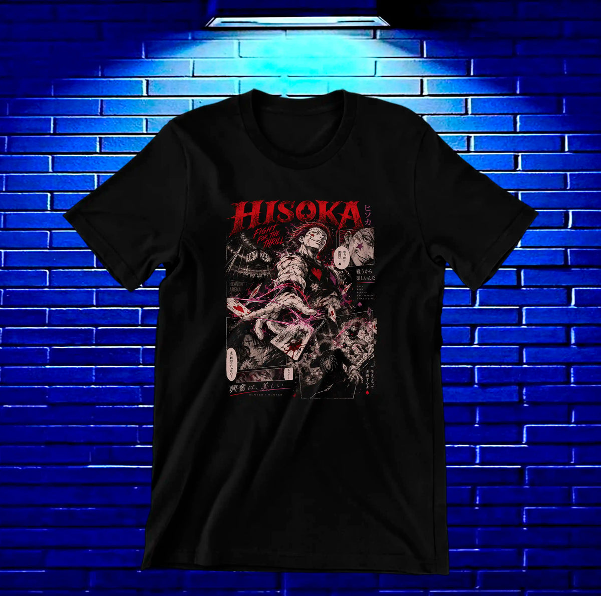 Camiseta Hunter x Hunter Hisoka CAMINE - MERON Negro