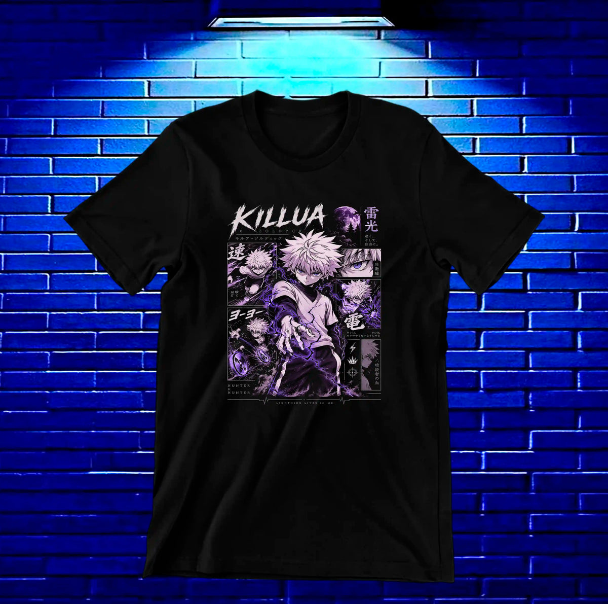 Camiseta Hunter x Hunter Killua BAMOR - BANIX Negro