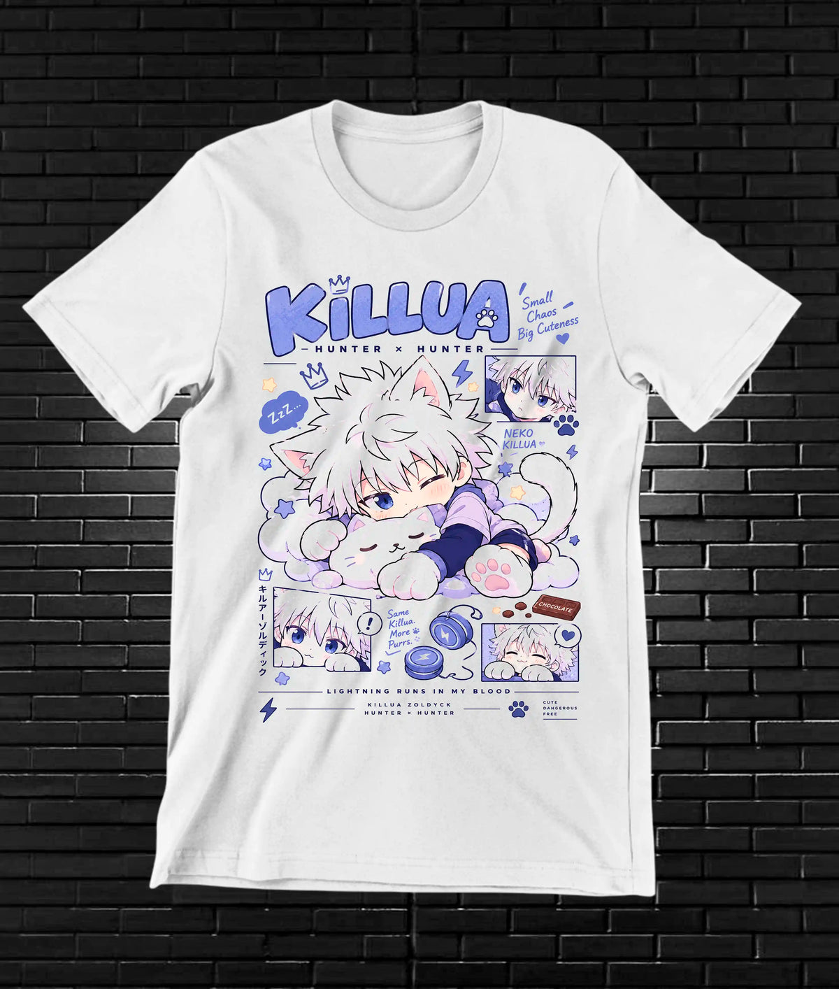Camiseta Hunter x Hunter Killua BAMOR - CAVOX Blanco