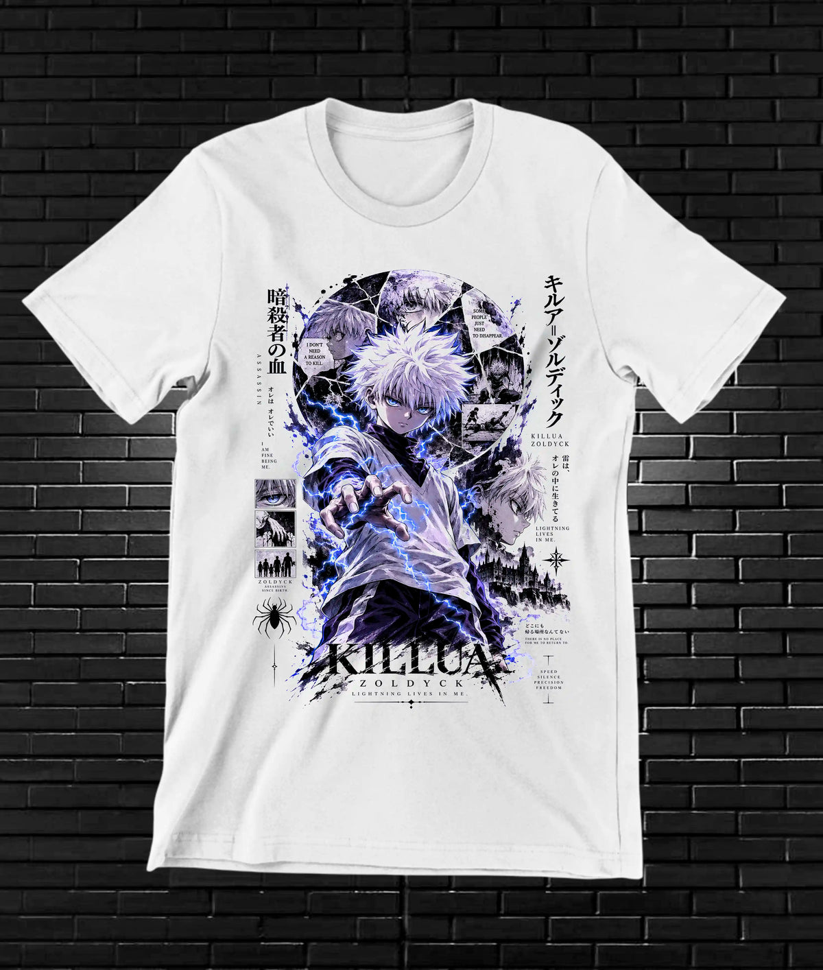 Camiseta Hunter x Hunter Killua BAMOR - NIVRA Blanco