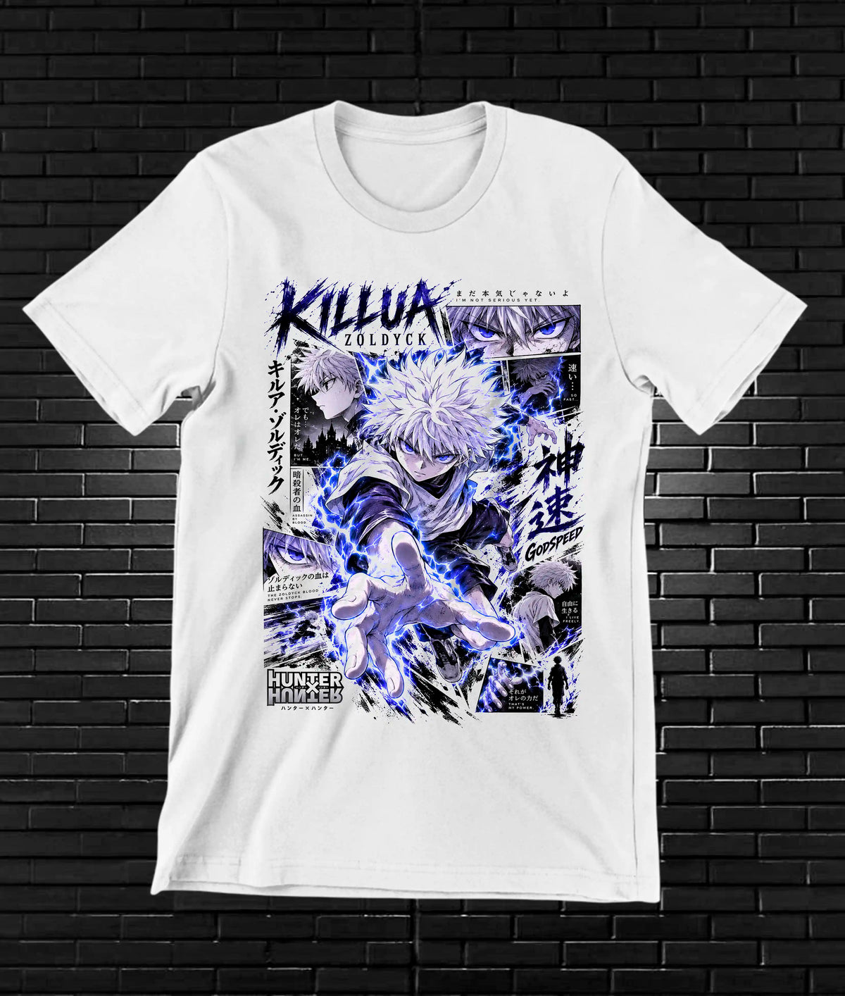 Camiseta Hunter x Hunter Killua CAMINE - NIVRA Blanco