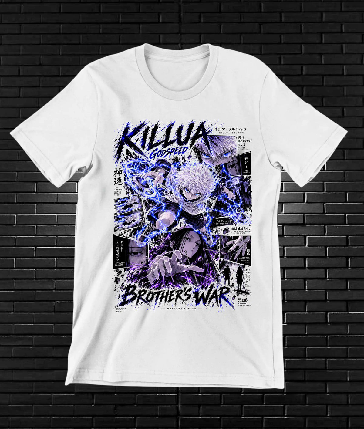 Camiseta Hunter x Hunter Killua NIMOR - BAREN Blanco
