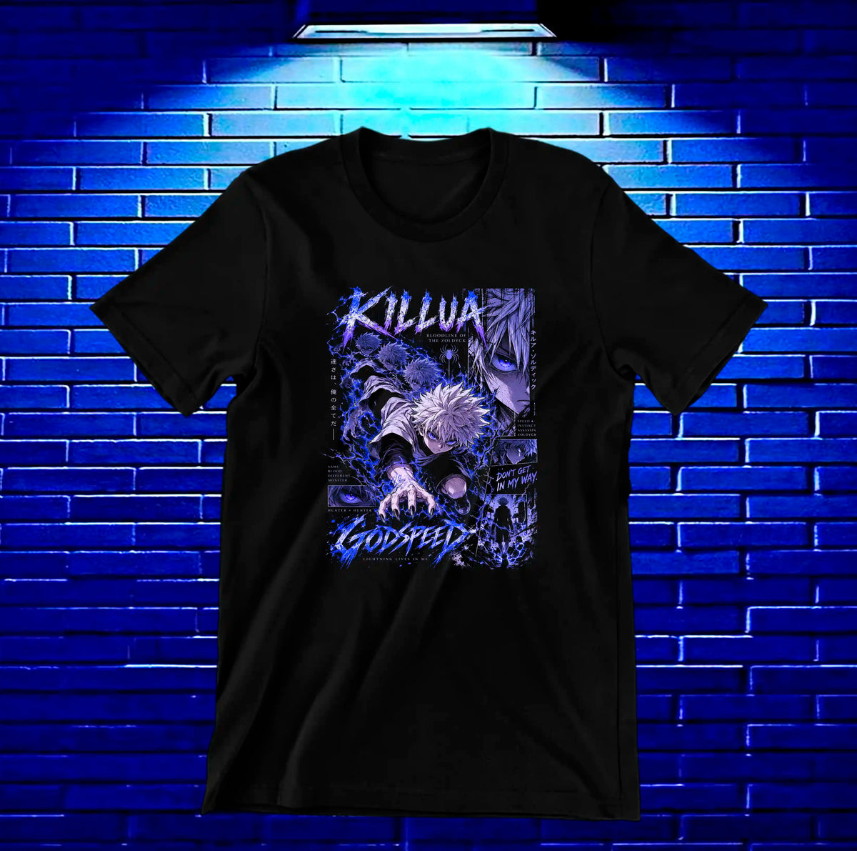 Camiseta Hunter x Hunter Killua NIMOR - MERON Negro