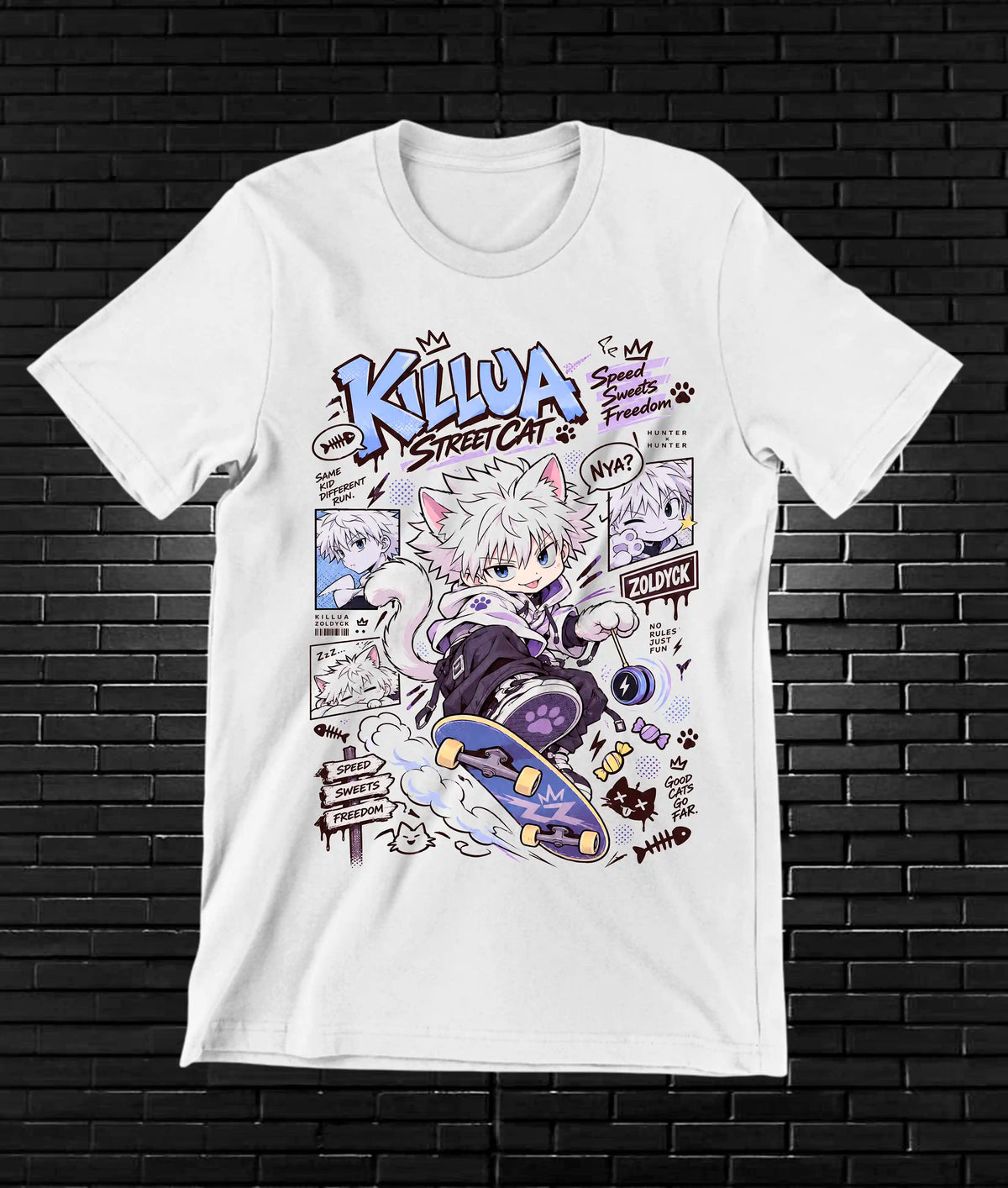 Camiseta Hunter x Hunter Killua NIMOR - NIVRA Blanco