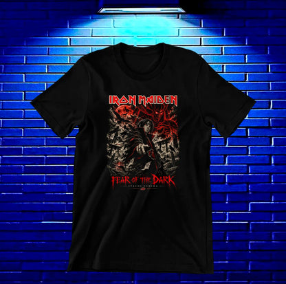 Camiseta Iron Maiden x Naruto – BAMOR – Diseño CAVOX – Negro