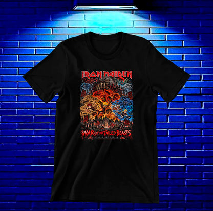 Camiseta Iron Maiden x Naruto – CAMINE – Diseño MERON – Negro