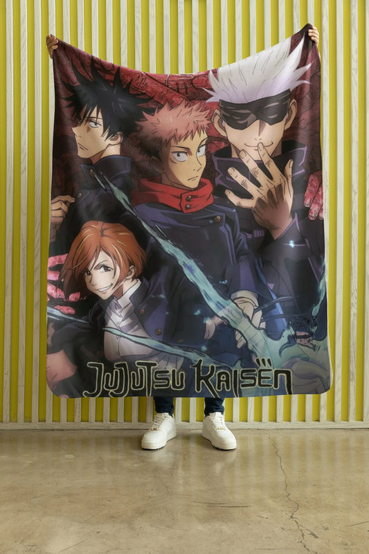 Cobija Jujutsu Kaisen – Yuji y Gojo · retratos