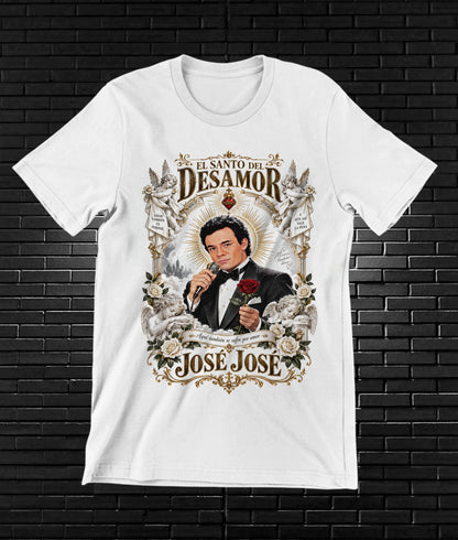 Camiseta José José – BAMOR – Diseño CAVOX – Blanco
