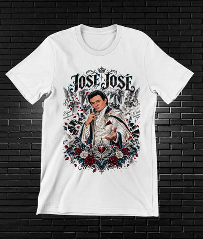 Camiseta José José – CAMINE – Diseño BAREN – Blanco