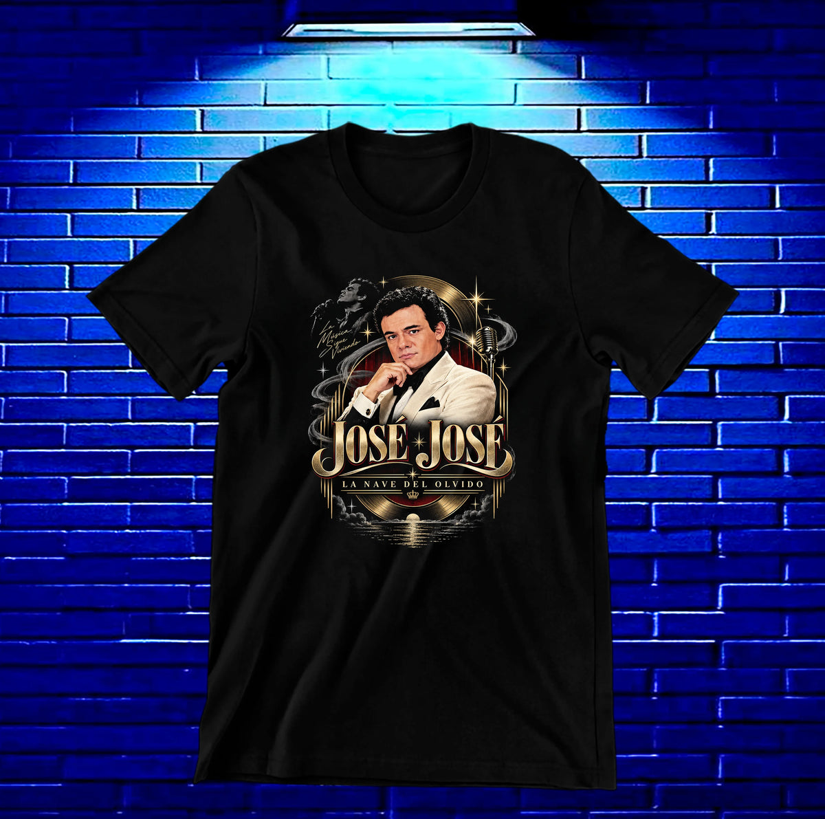 Camiseta José José – CAMINE – Diseño NIVRA – Negro