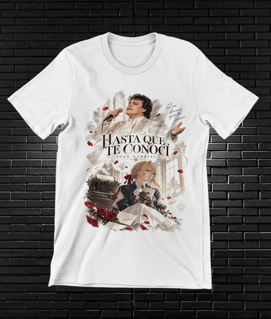 Camiseta Juan Gabriel – BAMOR – Diseño BANIX – Blanco