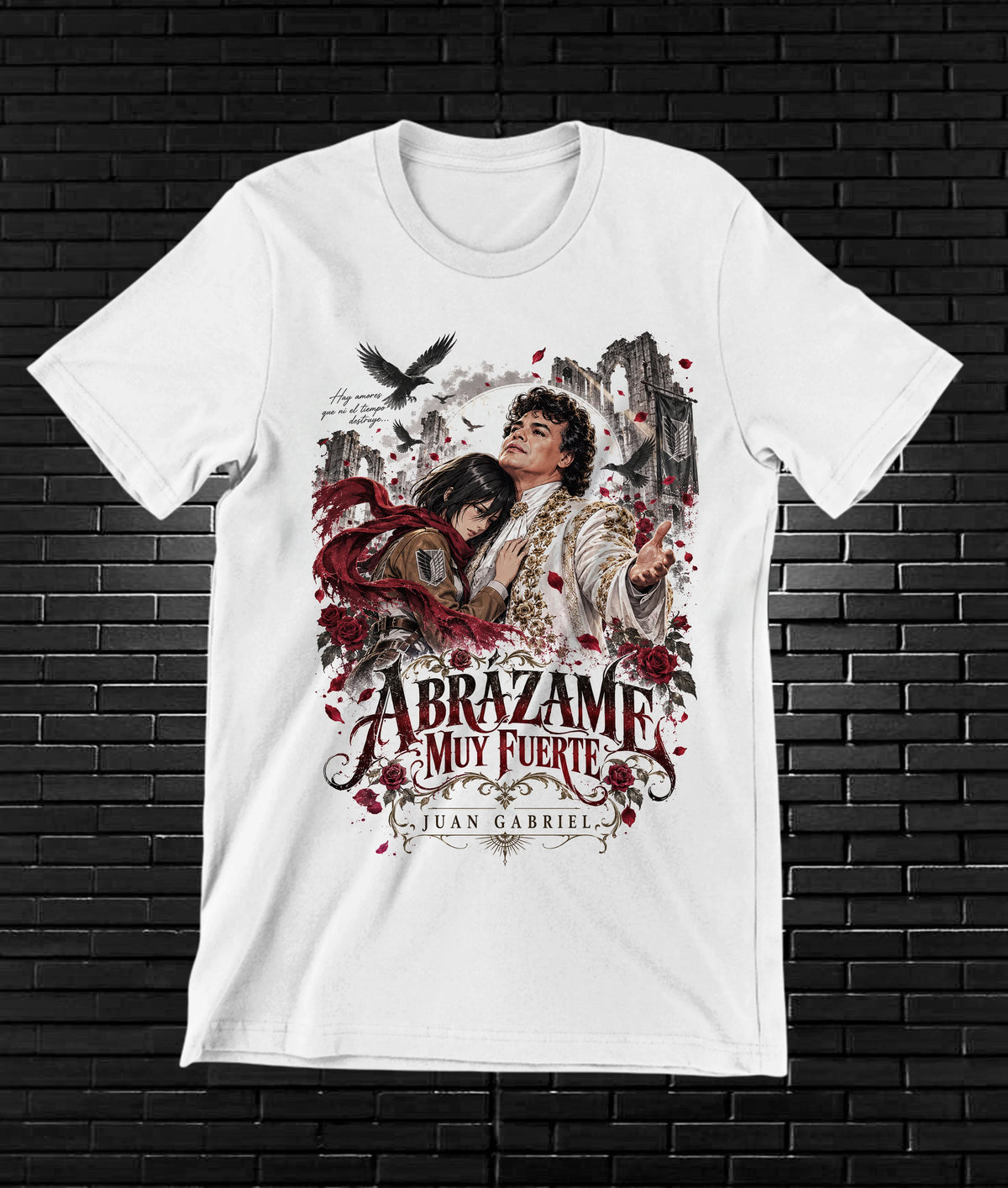 Camiseta Juan Gabriel – BAMOR – Diseño MERON – Blanco