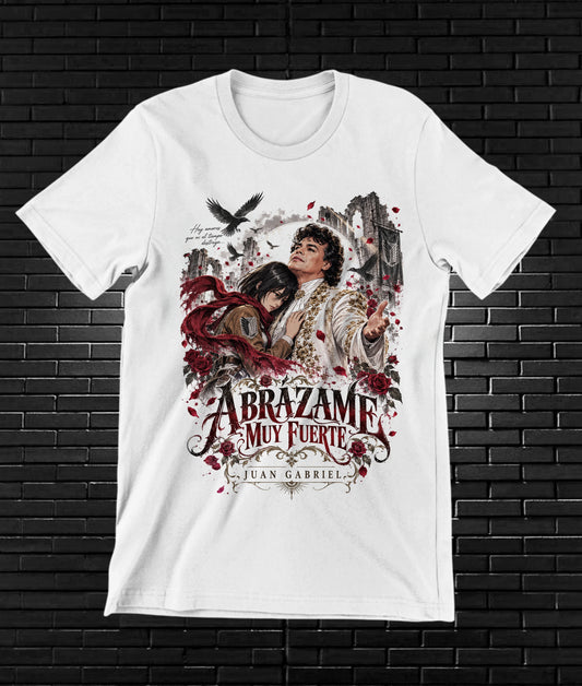 Camiseta Juan Gabriel – BAMOR – Diseño MERON – Blanco