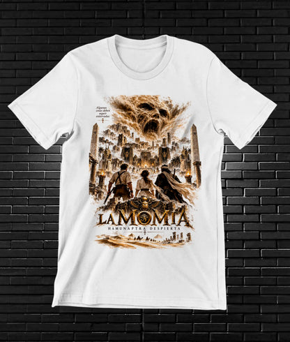Camiseta La Momia – BAMOR – Diseño BANIX – Blanco
