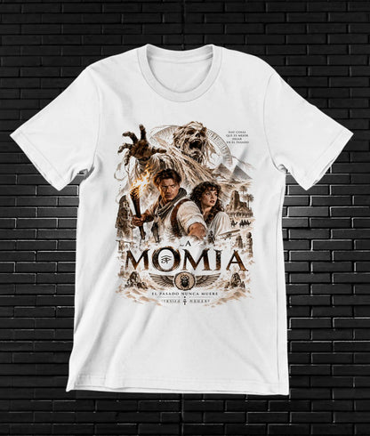 Camiseta La Momia – BAMOR – Diseño CAVOX – Blanco