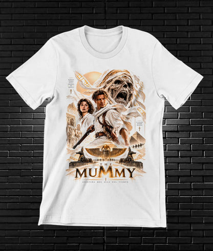 Camiseta La Momia – CAMINE – Diseño BANIX – Blanco