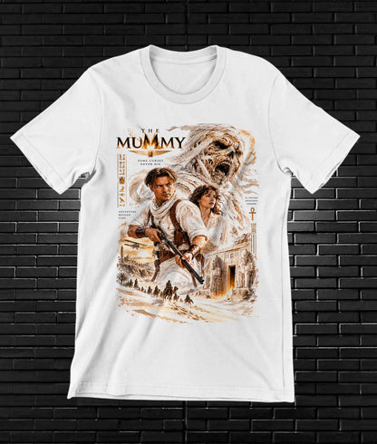 Camiseta La Momia – CAMINE – Diseño BAREN – Blanco