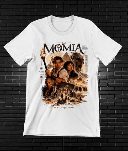 Camiseta La Momia – CAMINE – Diseño CAVOX – Blanco