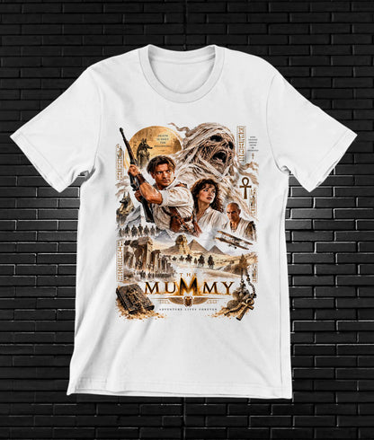Camiseta La Momia – CAMINE – Diseño MERON – Blanco