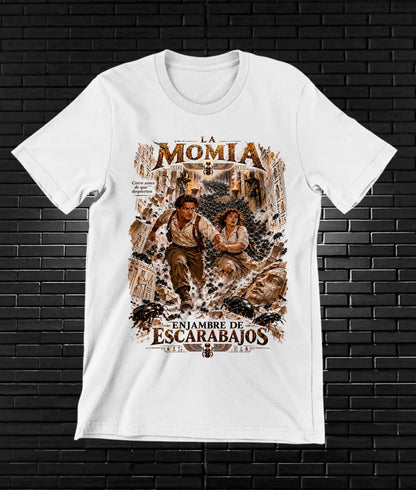 Camiseta La Momia – CAMINE – Diseño NIVRA – Blanco