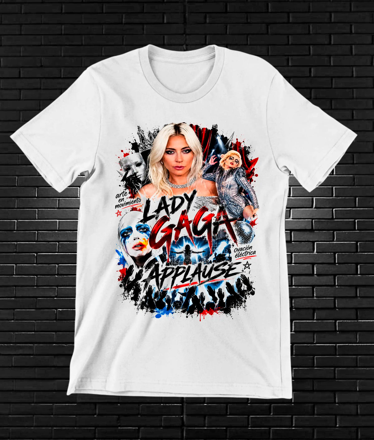 Camiseta Lady Gaga BAMOR - BANIX Blanco